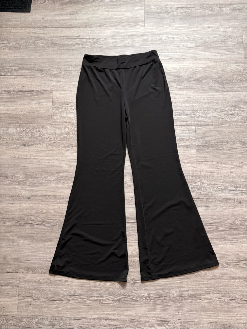 SHEIN Tall Black Wide-Leg High Waist Pants